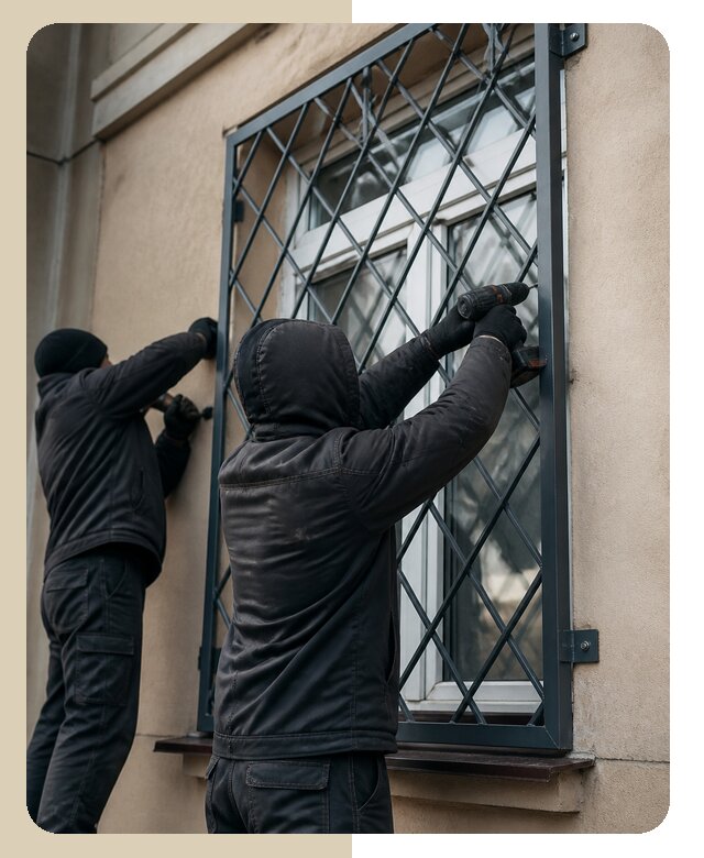 Установка антивандальных решеток на окна в Назрани
